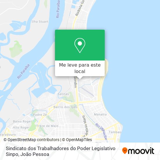 Sindicato dos Trabalhadores do Poder Legislativo Sinpo mapa