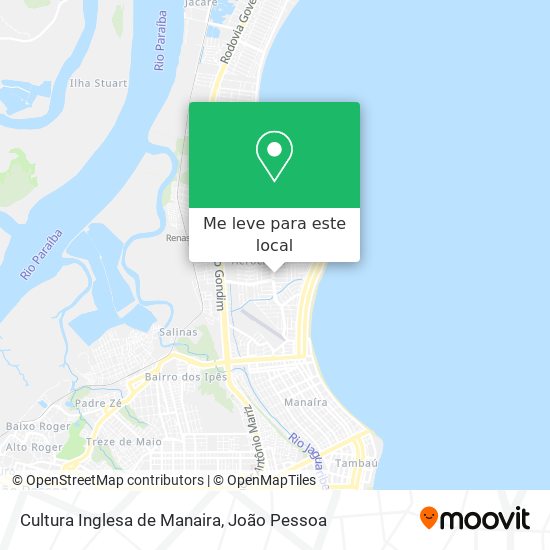Cultura Inglesa de Manaira mapa