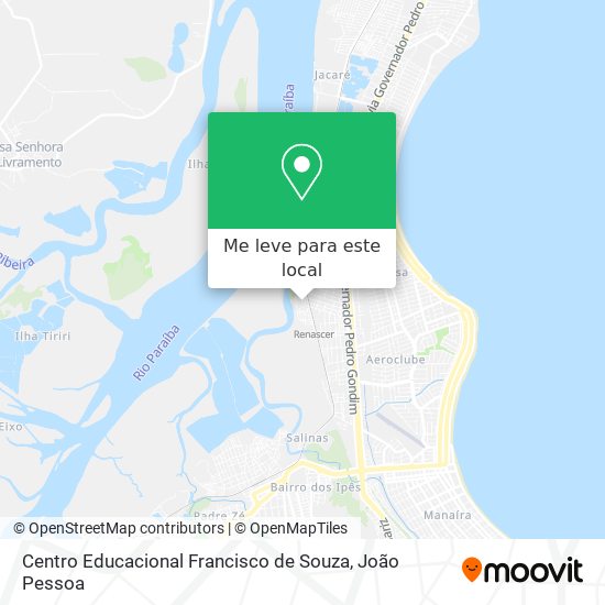 Centro Educacional Francisco de Souza mapa