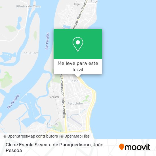 Clube Escola Skycara de Paraquedismo mapa