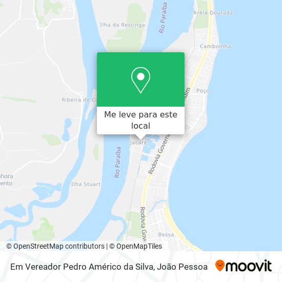 Em Vereador Pedro Américo da Silva mapa