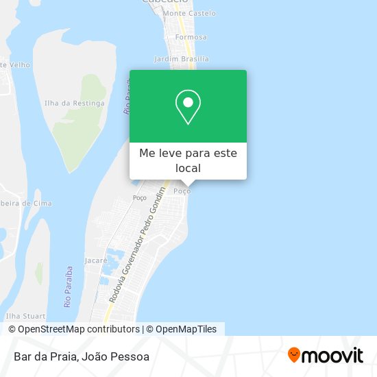 Bar da Praia mapa