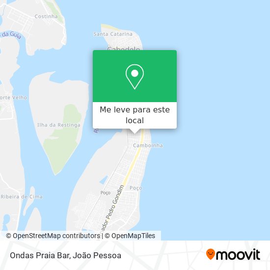 Ondas Praia Bar mapa