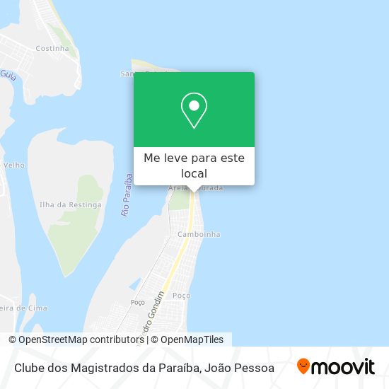 Clube dos Magistrados da Paraíba mapa