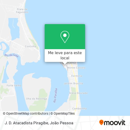 J. D. Atacadista Piragibe mapa