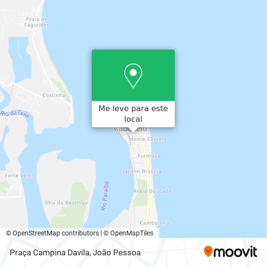 Praça Campina Davila mapa