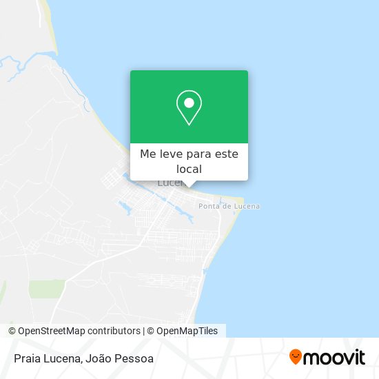 Praia Lucena mapa