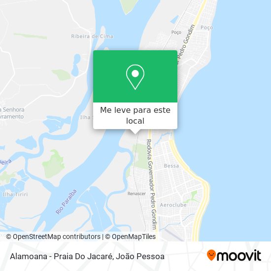 Alamoana - Praia Do Jacaré mapa