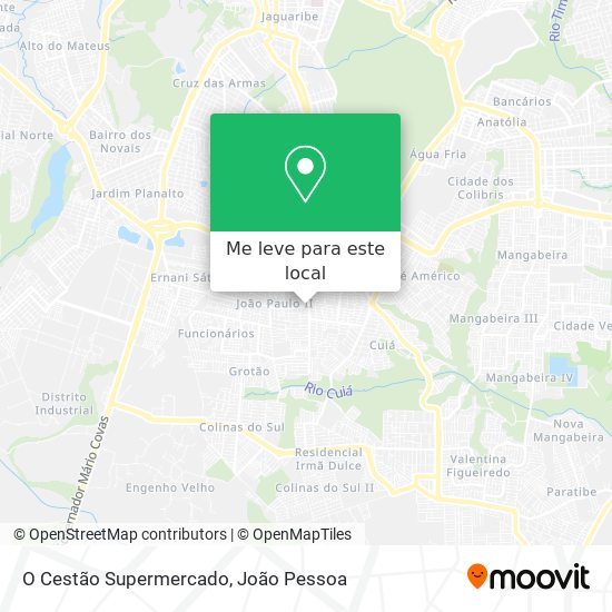 O Cestão Supermercado mapa