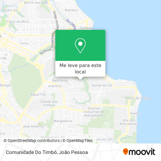 Comunidade Do Timbó mapa