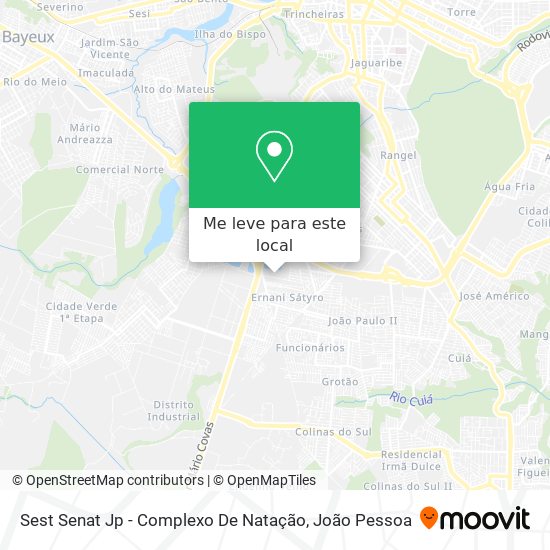 Sest Senat Jp - Complexo De Natação mapa