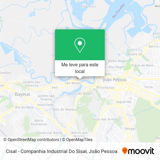 Cisal - Companhia Industrial Do Sisal mapa