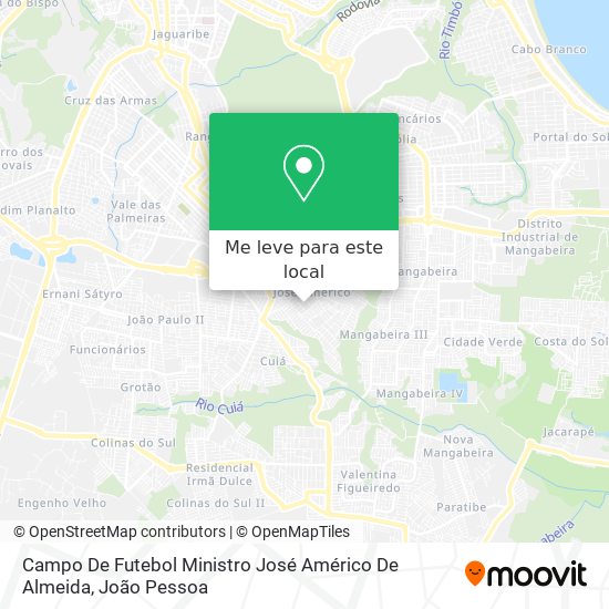Campo De Futebol Ministro José Américo De Almeida mapa