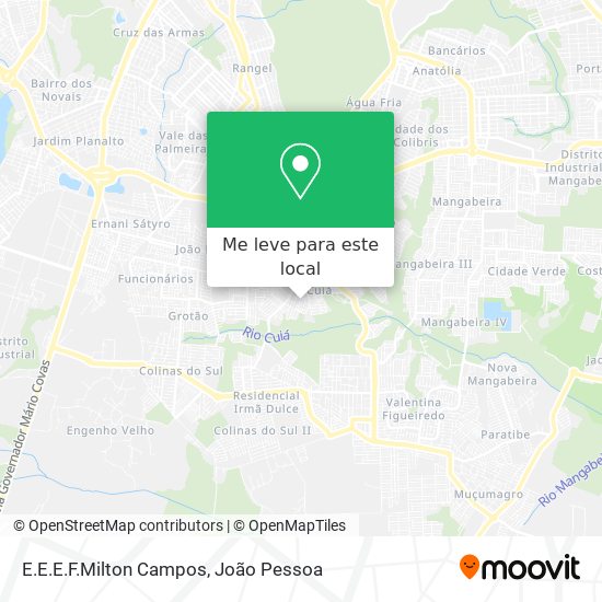 E.E.E.F.Milton Campos mapa