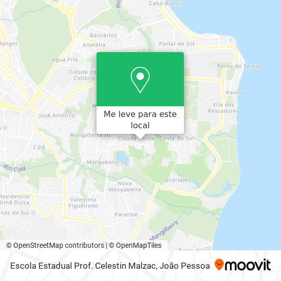 Escola Estadual Prof. Celestin Malzac mapa