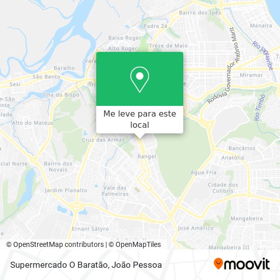 Supermercado O Baratão mapa