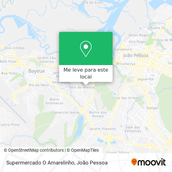 Supermercado O Amarelinho mapa