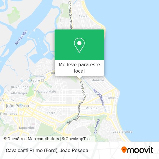 Cavalcanti Primo (Ford) mapa