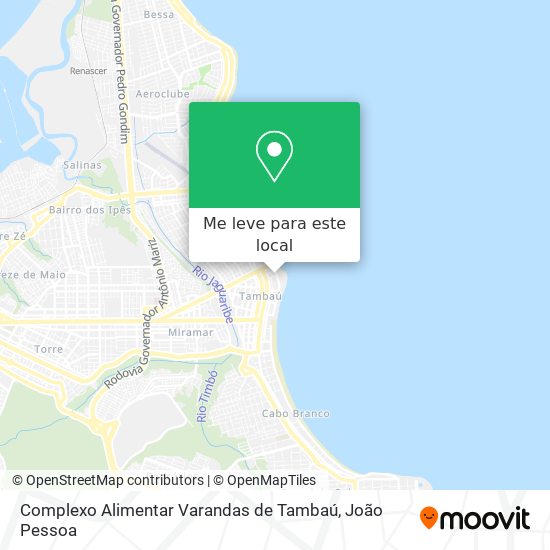 Complexo Alimentar Varandas de Tambaú mapa