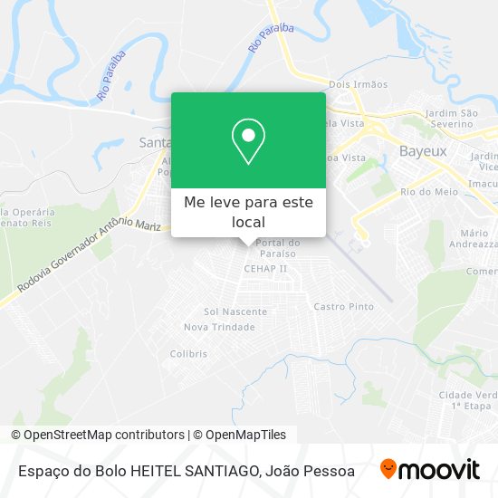 Espaço do Bolo HEITEL SANTIAGO mapa