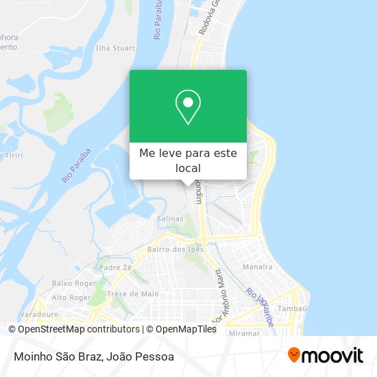 Moinho São Braz mapa