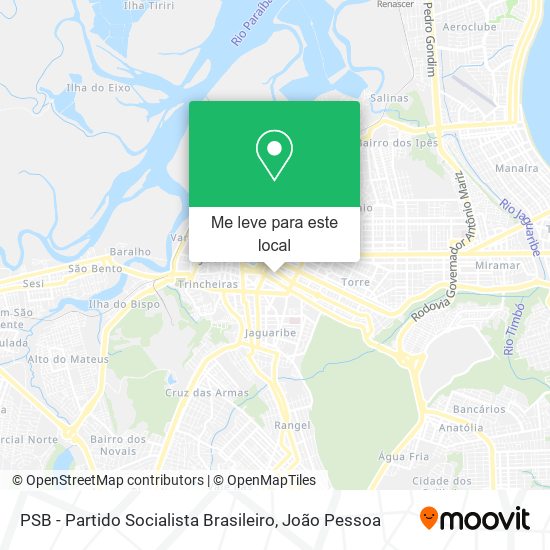 PSB - Partido Socialista Brasileiro mapa