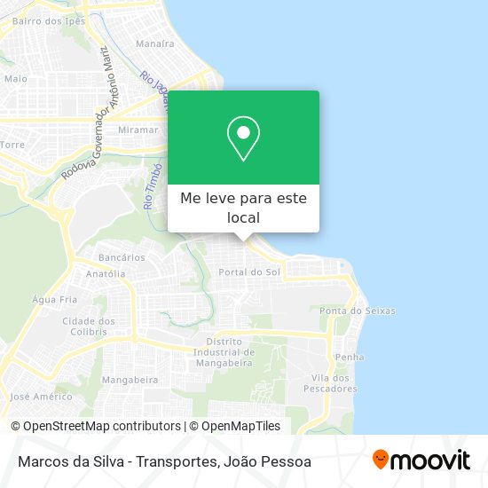 Marcos da Silva - Transportes mapa