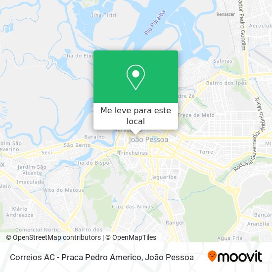 Correios AC - Praca Pedro Americo mapa