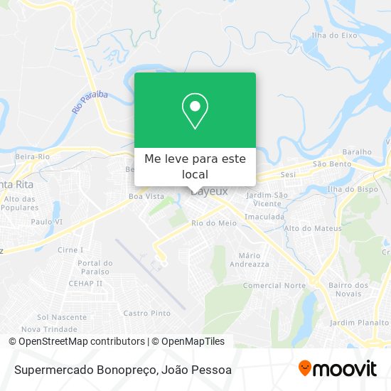 Supermercado Bonopreço mapa