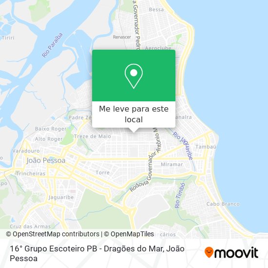 16° Grupo Escoteiro PB - Dragões do Mar mapa