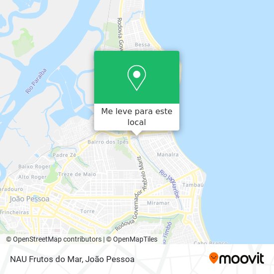 NAU Frutos do Mar mapa