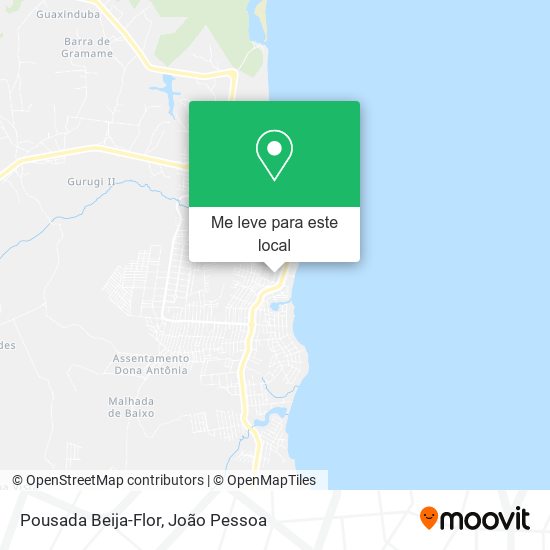 Pousada Beija-Flor mapa