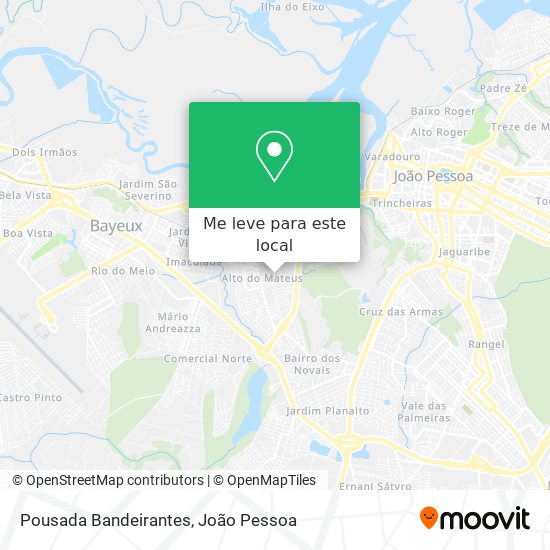 Pousada Bandeirantes mapa