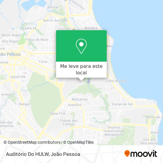 Auditório Do HULW mapa