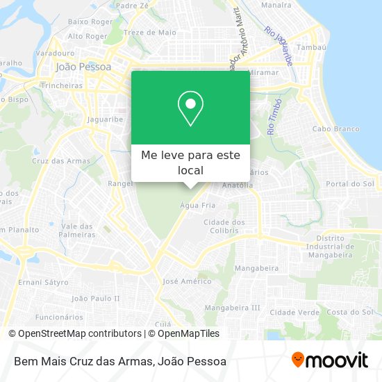 Bem Mais Cruz das Armas mapa