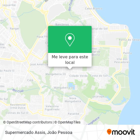 Supermercado Assis mapa