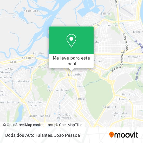 Doda dos Auto Falantes mapa