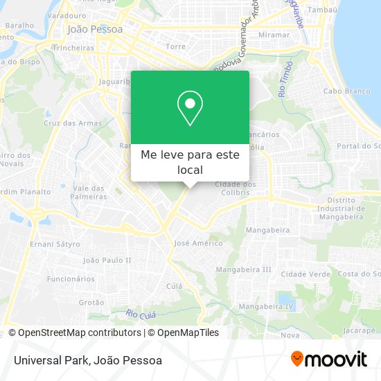 Universal Park mapa