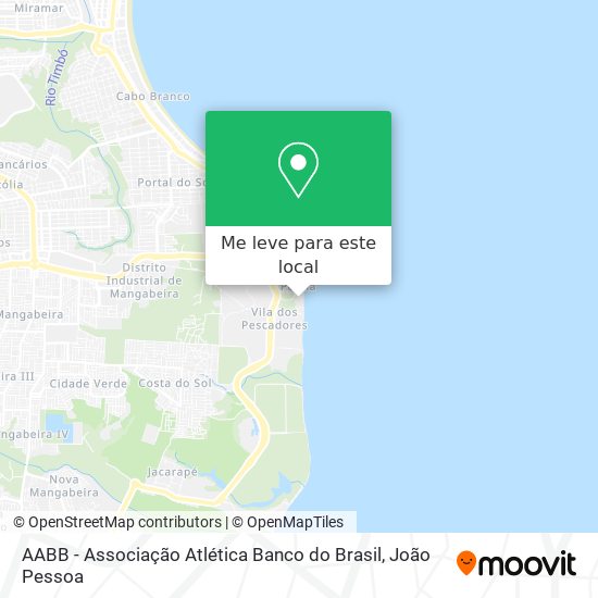 AABB - Associação Atlética Banco do Brasil mapa