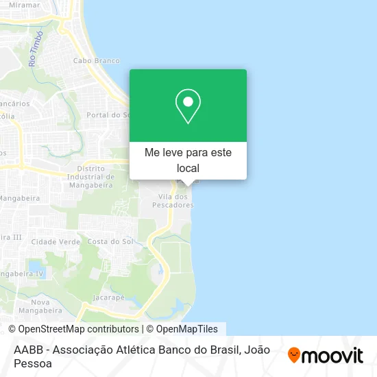 AABB - Associação Atlética Banco do Brasil mapa