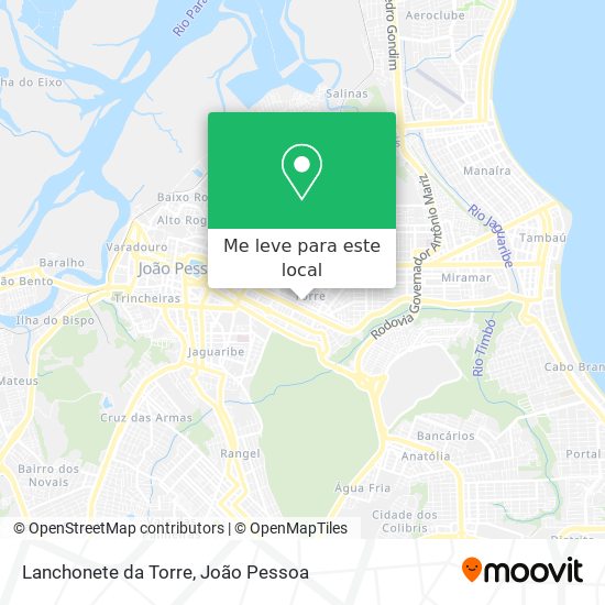 Lanchonete da Torre mapa