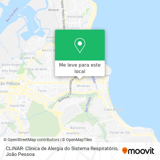 CLINAR- Clínica de Alergia do Sistema Respiratório mapa
