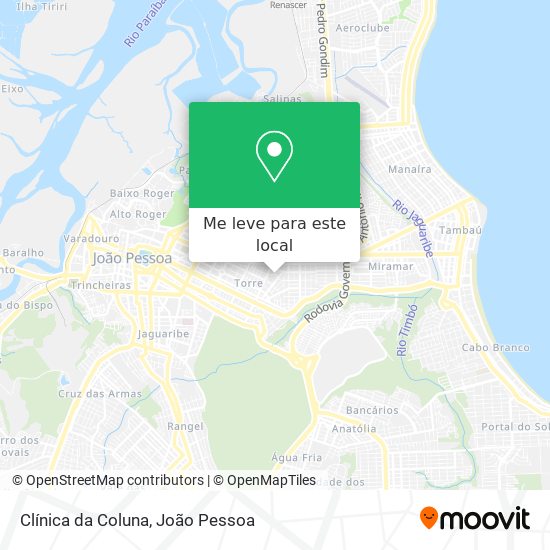 Clínica da Coluna mapa