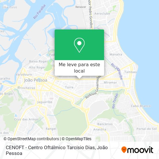 CENOFT - Centro Oftálmico Tarcísio Dias mapa