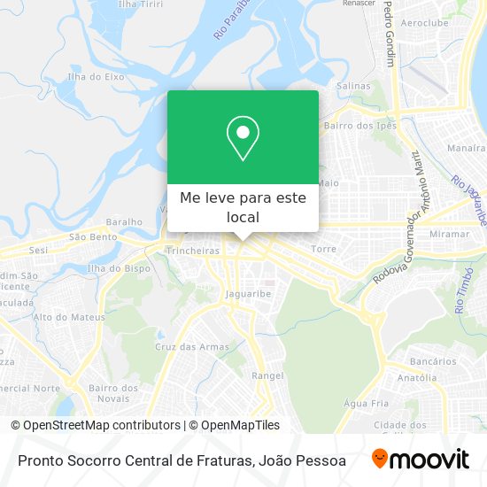 Pronto Socorro Central de Fraturas mapa