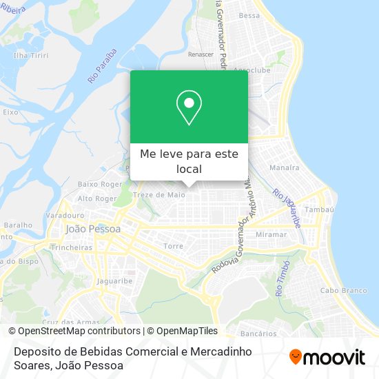 Deposito de Bebidas Comercial e Mercadinho Soares mapa