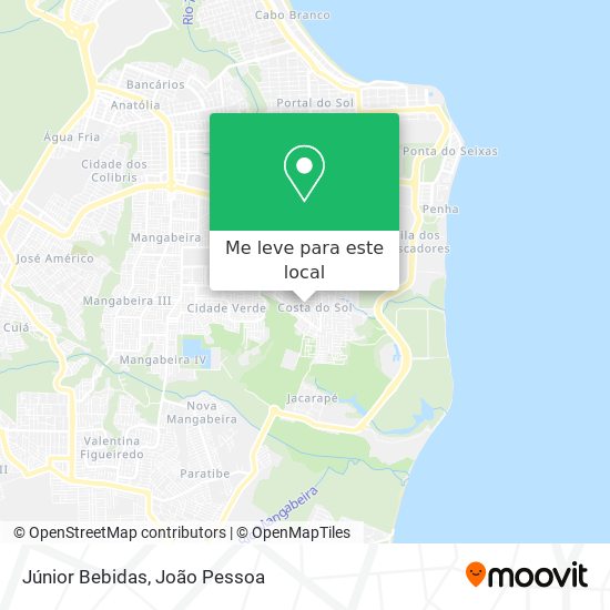 Júnior Bebidas mapa