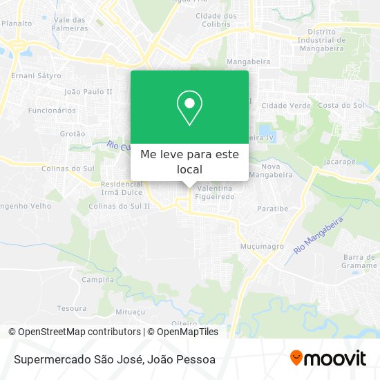 Supermercado São José mapa