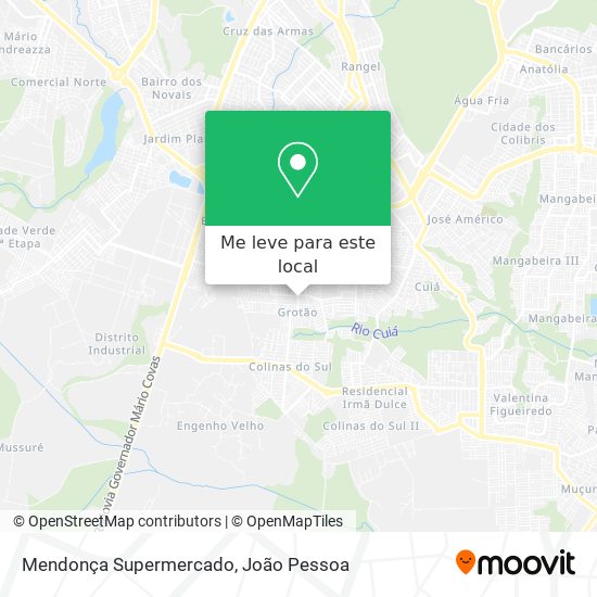 Mendonça Supermercado mapa