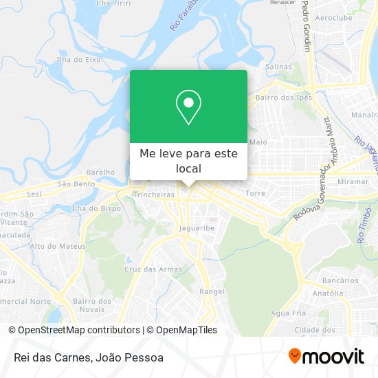 Rei das Carnes mapa
